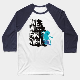 Onewheel Funwheel Cool Cat Baseball T-Shirt